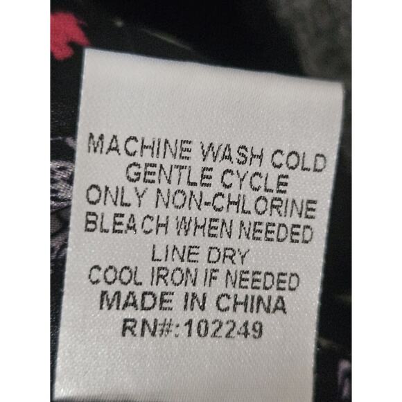 Skies Are Blue Open Front Blazer Cardigan Women XL Black Trim Gray Lined Jacket - Picture 5 of 8